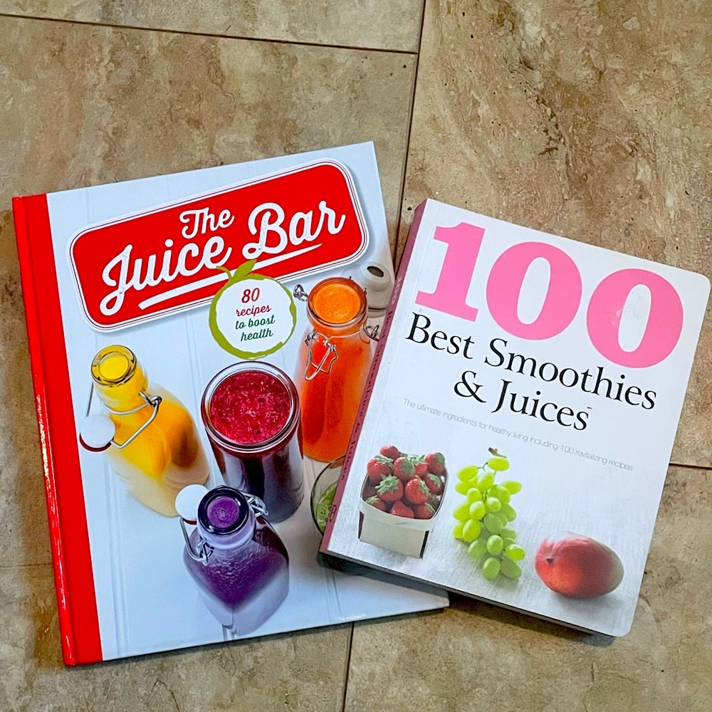 2 Pk Juice & Smoothie Recipe Books 🍏🍎🍊🍓🥦🥒
